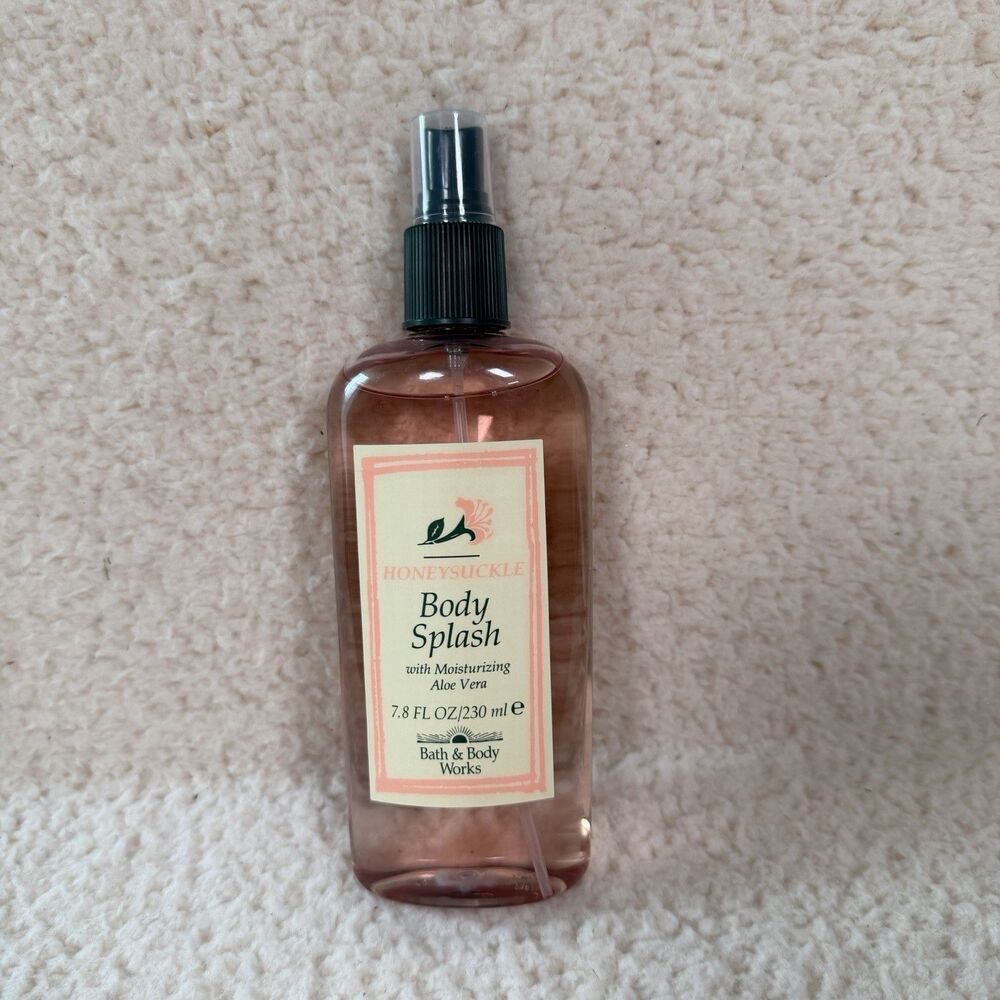 VTG 90s Original Bath And Body Works Honeysuckle Body Splash Spray 7.8oz Rare